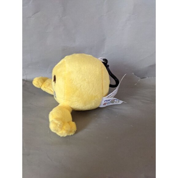Fun 2 Play Emoji Happy Face Grinning Yellow Feet 4" Plush Stuffed Lemon - Picture 6 of 10